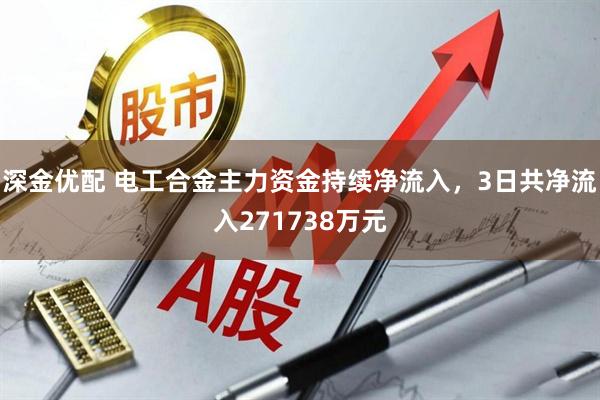 深金优配 电工合金主力资金持续净流入，3日共净流入271738万元