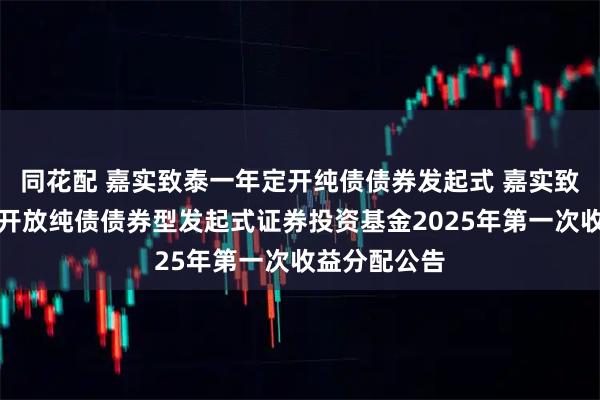 同花配 嘉实致泰一年定开纯债债券发起式 嘉实致泰一年定期开放纯债债券型发起式证券投资基金2025年第一次收益分配公告