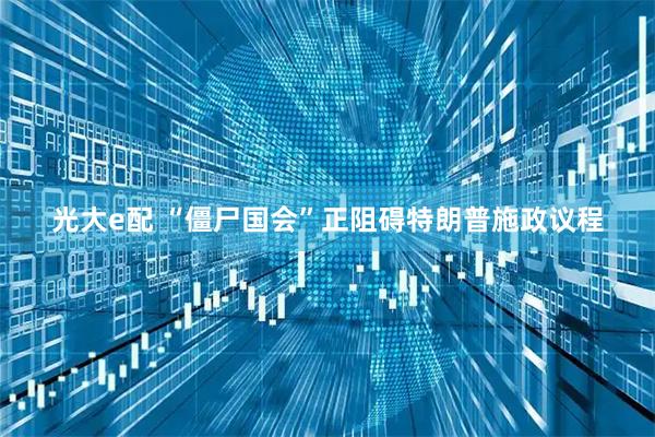 光大e配 “僵尸国会”正阻碍特朗普施政议程